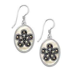 Mother of Pearl Silver Earrings